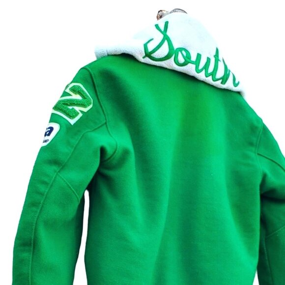 Varsity Letterman Jacket Girls Drill Dance Team Green Wool Alyssa Size Small - Picture 14 of 14